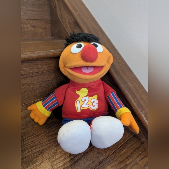 Sesame Street Ernie Plush Toy - Red and Orange - Picture 2 of 10